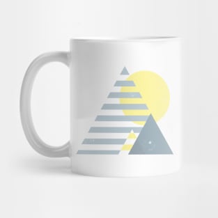 90s Mountain Sunset Yellow Mug